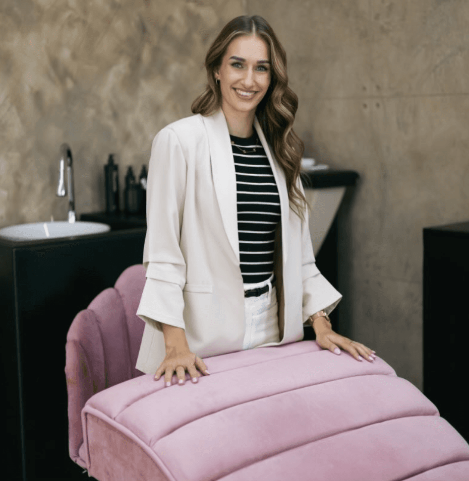 Kay-Lynn van Zyl at the Lynn Haven Aesthetics studio